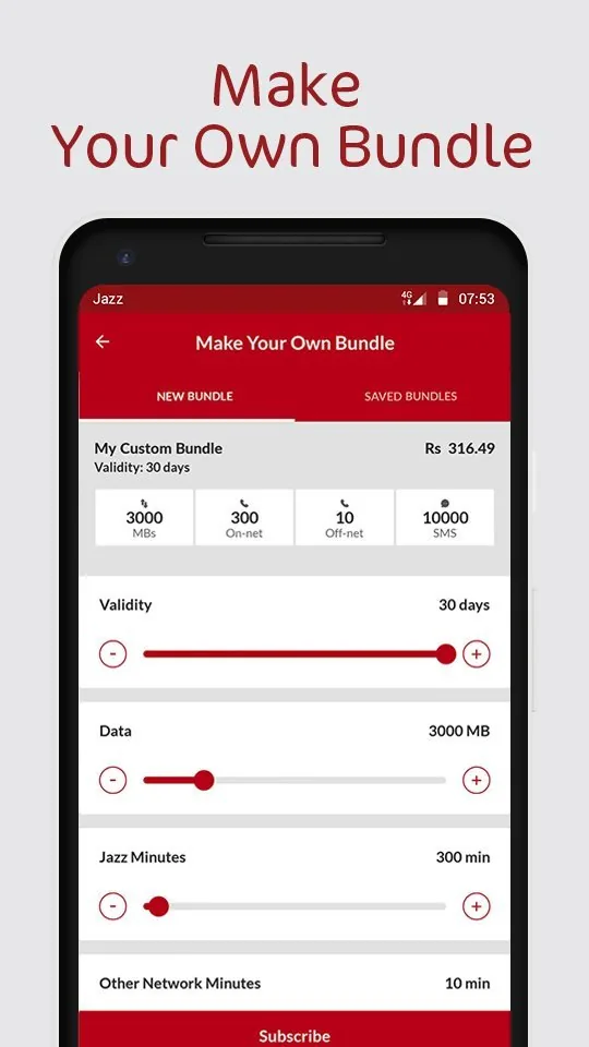 Jazz World custom mobile bundle builder